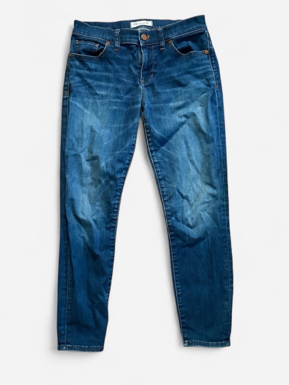 Madewell Dark Blue Skinny Skinny Crop Jeans - size 27